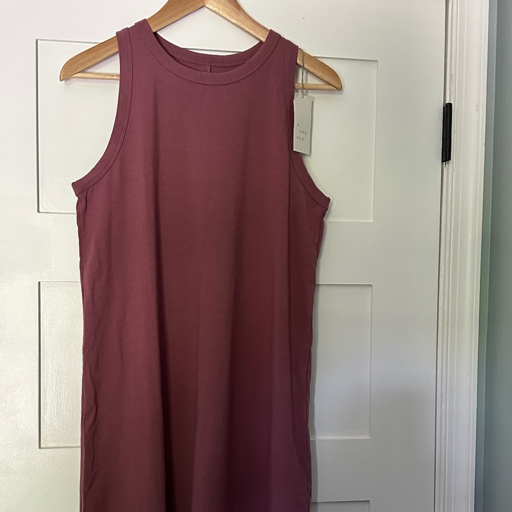NWT a new day cotton blend tank top dress
